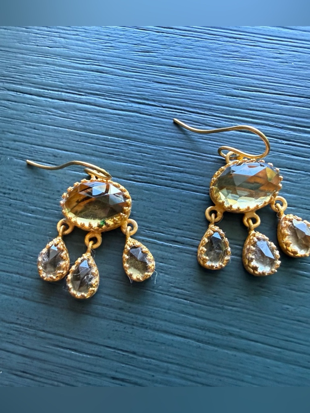 Gold Tone Fashion Earrings from India